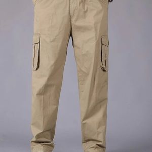 Men Flap Pocket Cargo Pants